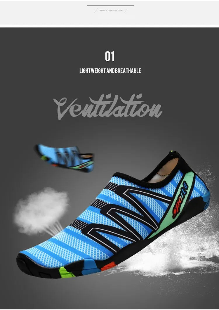 Feslisho Quick Drying Beach Water Shoes Unisex Swimming Aqua Slippers Barefoot Surfing Upstream Sneakers Light Seaside Feslisho Quick Drying Beach Water Shoes Unisex Swimming Aqua Slippers Barefoot Surfing Upstream Sneakers Light Seaside