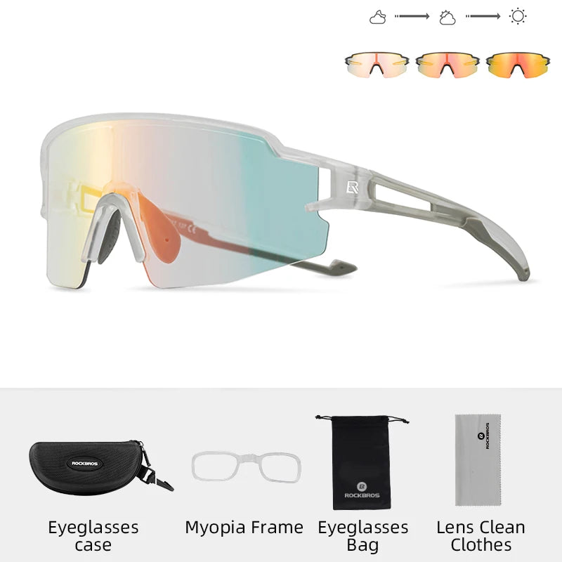 ROCKBROS Photochromic Polarized Cycling Glasses ROCKBROS Photochromic Polarized Cycling Glasses