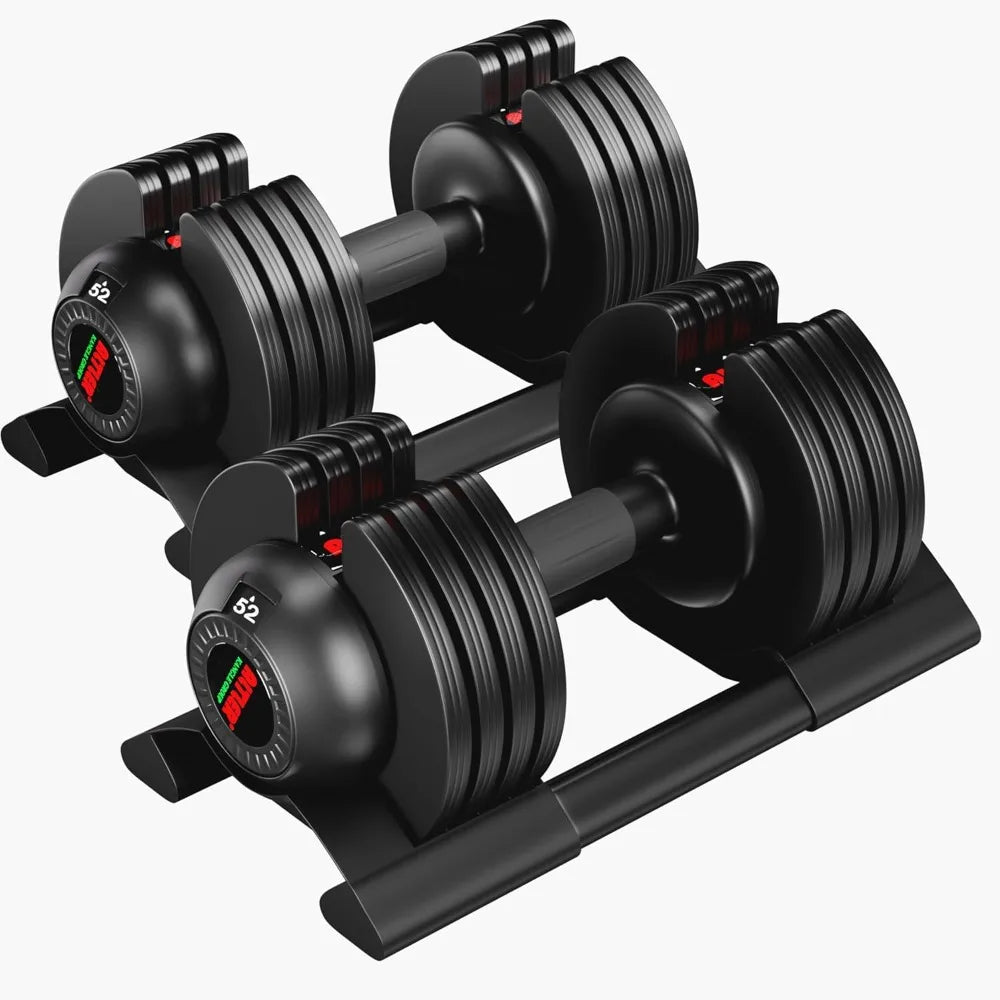 Adjustable Dumbbell Set with Tray – 22lbs/44lbs/52lbs Adjustable Dumbbell Set with Tray – 22lbs/44lbs/52lbs