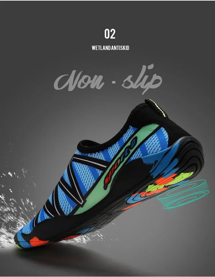 Feslisho Quick Drying Beach Water Shoes Unisex Swimming Aqua Slippers Barefoot Surfing Upstream Sneakers Light Seaside Feslisho Quick Drying Beach Water Shoes Unisex Swimming Aqua Slippers Barefoot Surfing Upstream Sneakers Light Seaside