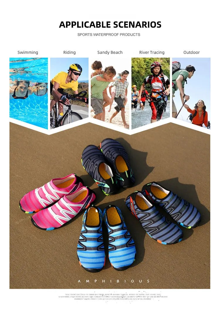Feslisho Quick Drying Beach Water Shoes Unisex Swimming Aqua Slippers Barefoot Surfing Upstream Sneakers Light Seaside Feslisho Quick Drying Beach Water Shoes Unisex Swimming Aqua Slippers Barefoot Surfing Upstream Sneakers Light Seaside