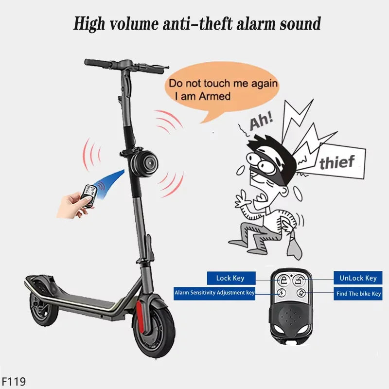 FEDOG Electric Bike Horn & Anti-Theft Alarm FEDOG Electric Bike Horn & Anti-Theft Alarm