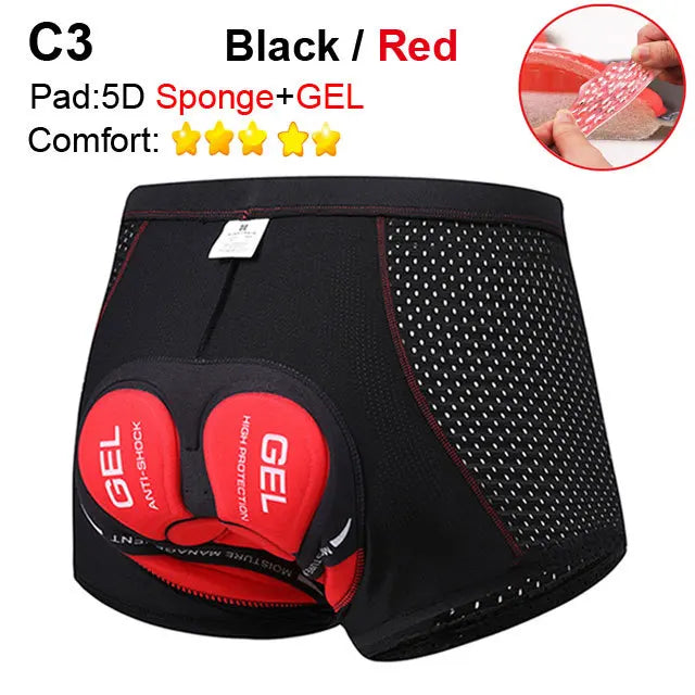 NEWBOLER Cycling Shorts Breathable Mesh Cycling Underwear 5D Gel Pad Shockproof MTB Bike Shorts Man Shorts NEWBOLER Cycling Shorts Breathable Mesh Cycling Underwear 5D Gel Pad Shockproof MTB Bike Shorts Man Shorts