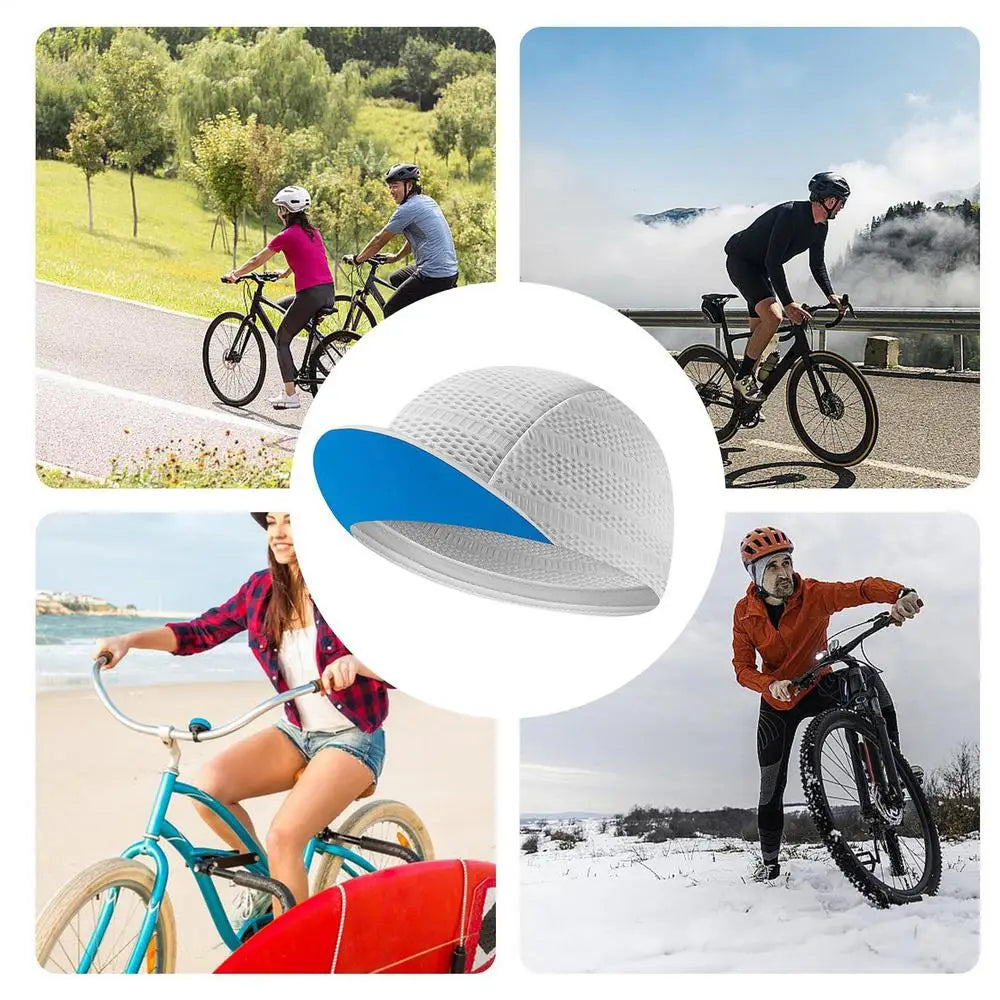 Cooling Cycling Helmet Liner Hat with Visor Cooling Cycling Helmet Liner Hat with Visor