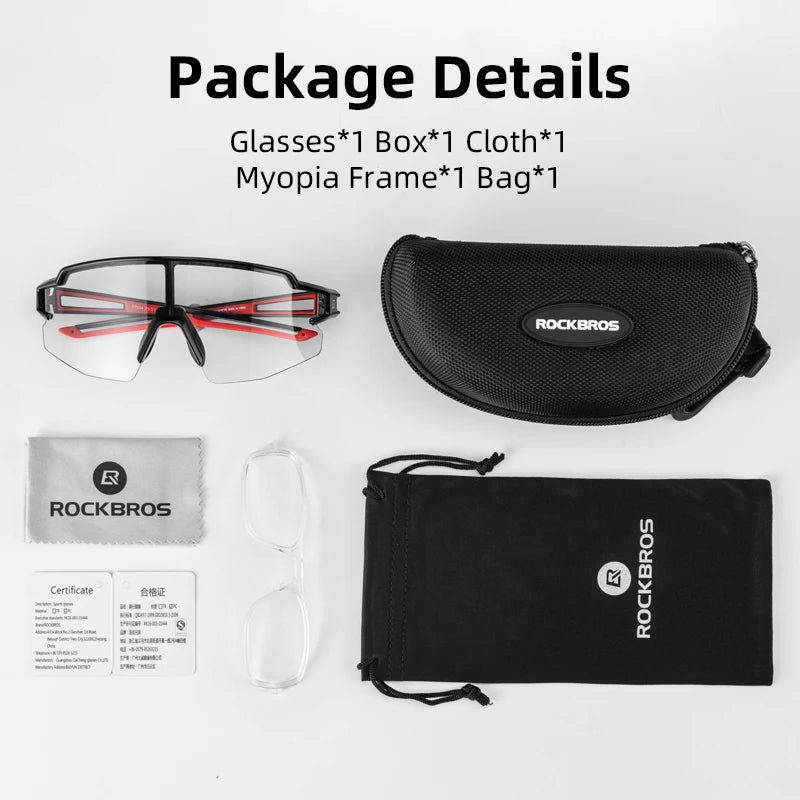 ROCKBROS Photochromic Polarized Cycling Glasses ROCKBROS Photochromic Polarized Cycling Glasses