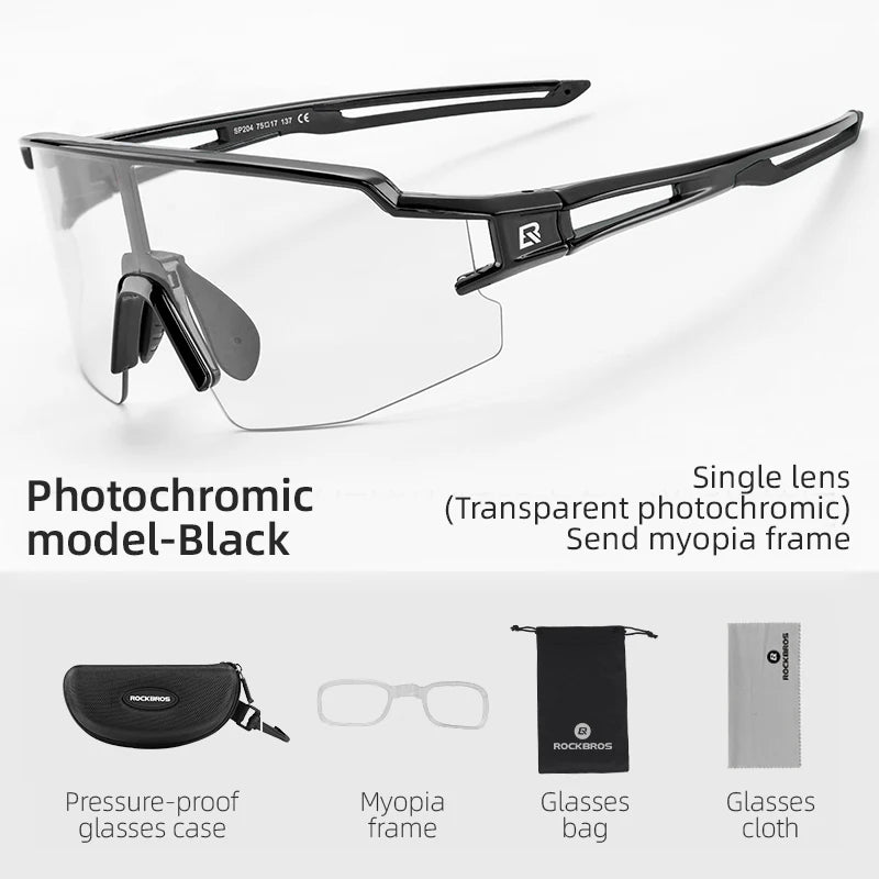 ROCKBROS Photochromic Polarized Cycling Glasses ROCKBROS Photochromic Polarized Cycling Glasses