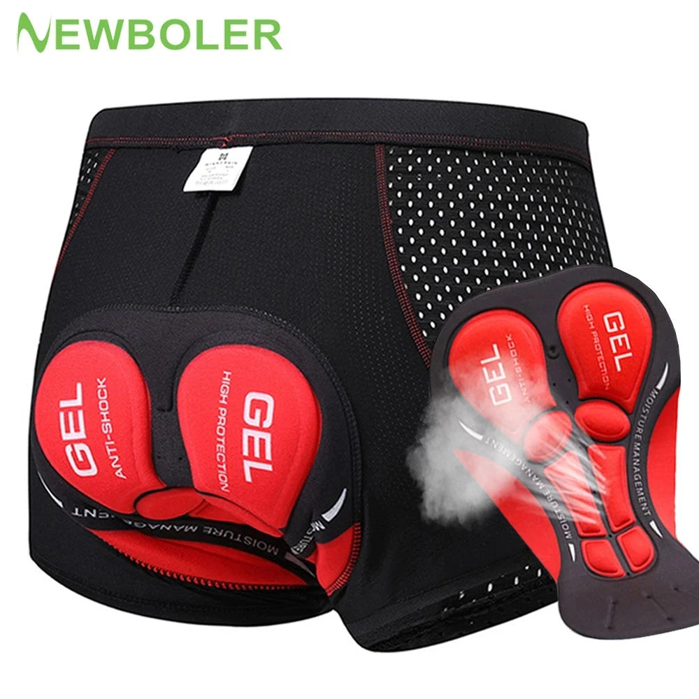 NEWBOLER Cycling Shorts Breathable Mesh Cycling Underwear 5D Gel Pad Shockproof MTB Bike Shorts Man Shorts NEWBOLER Cycling Shorts Breathable Mesh Cycling Underwear 5D Gel Pad Shockproof MTB Bike Shorts Man Shorts