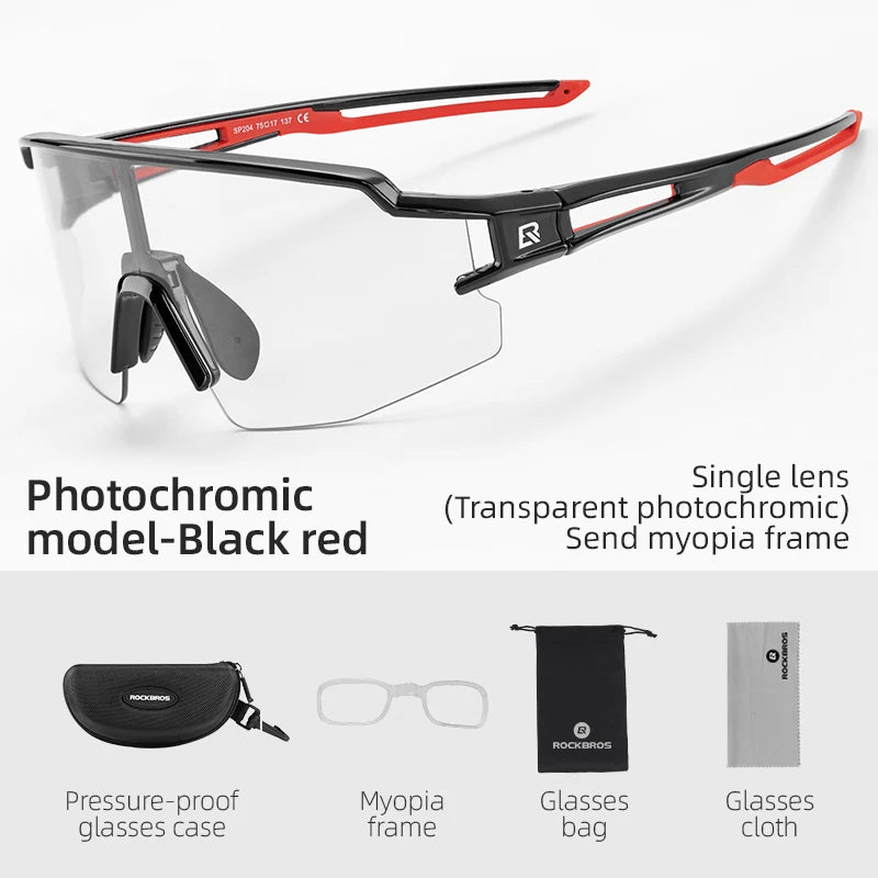 ROCKBROS Photochromic Polarized Cycling Glasses ROCKBROS Photochromic Polarized Cycling Glasses
