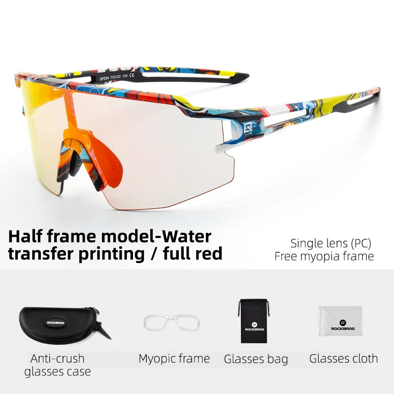ROCKBROS Photochromic Polarized Cycling Glasses ROCKBROS Photochromic Polarized Cycling Glasses