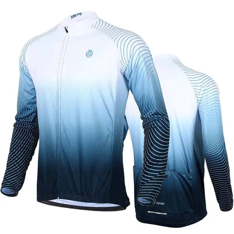 WEST BIKING Long Sleeve Cycling Jersey – Men’s Racing Shirt