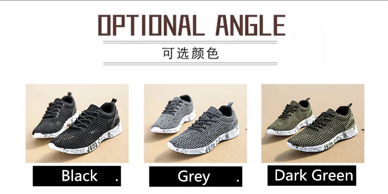 Men’s Summer Aqua Sneakers – Mesh Water Sport Shoes