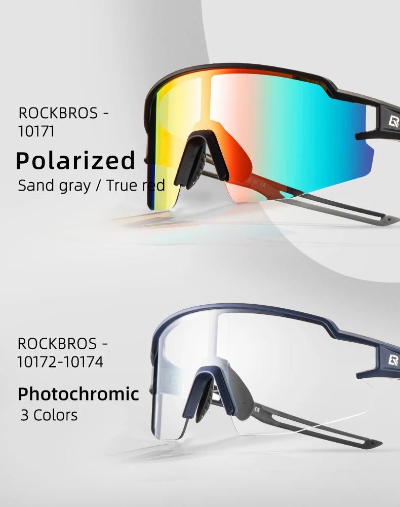 ROCKBROS Photochromic Polarized Cycling Glasses