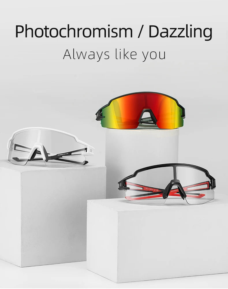 ROCKBROS Photochromic Polarized Cycling Glasses
