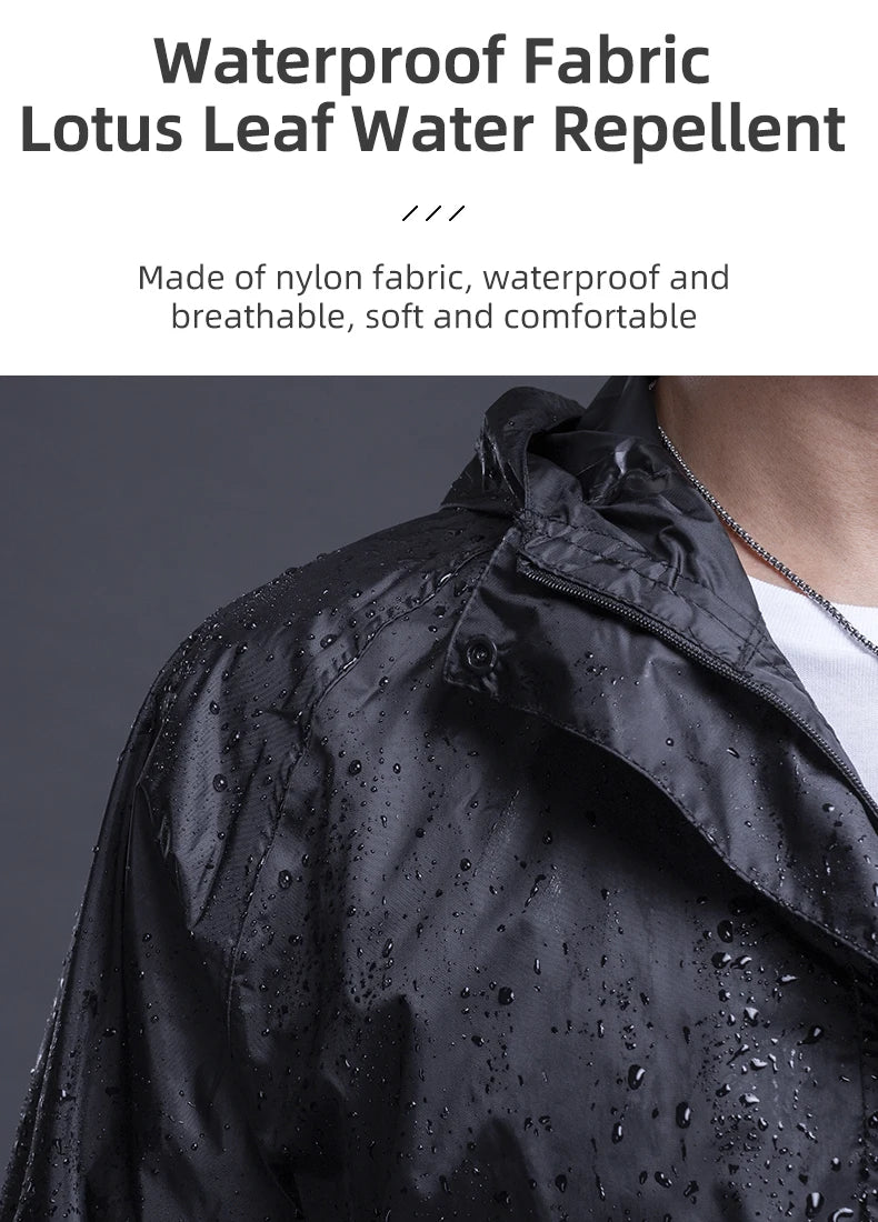 ROCKBROS Waterproof Cycling Jacket – Reflective & Hooded
