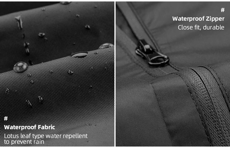 ROCKBROS Waterproof Cycling Jacket – Reflective & Hooded