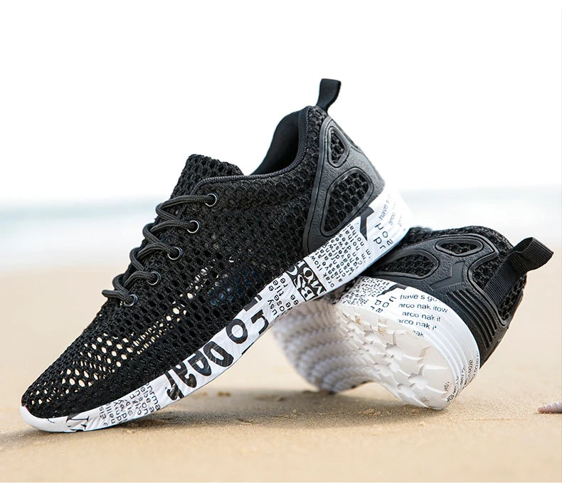 Men’s Summer Aqua Sneakers – Mesh Water Sport Shoes