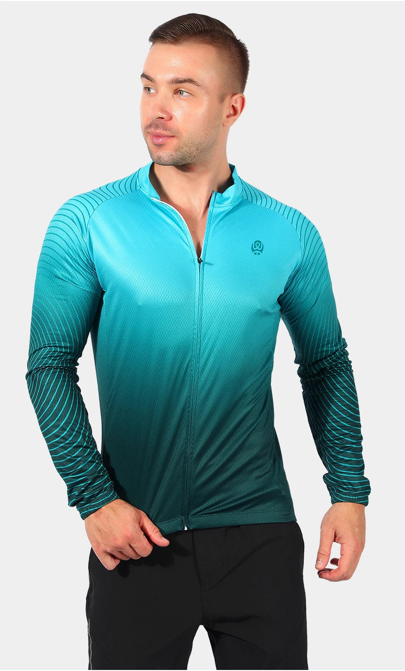 WEST BIKING Long Sleeve Cycling Jersey – Men’s Racing Shirt