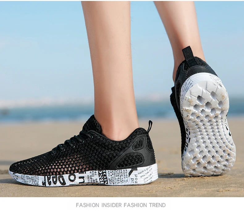 Men’s Summer Aqua Sneakers – Mesh Water Sport Shoes