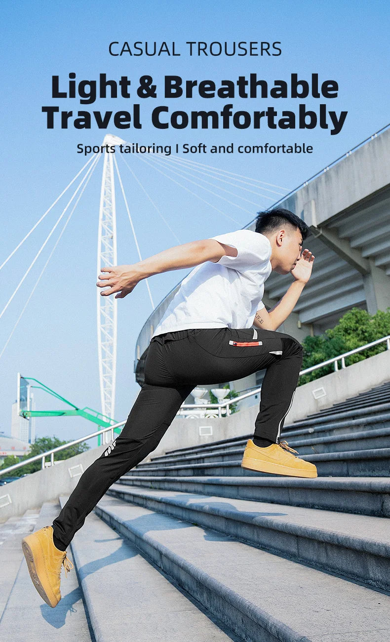 ROCKBROS Lightweight Cycling Pants – Breathable & Reflective