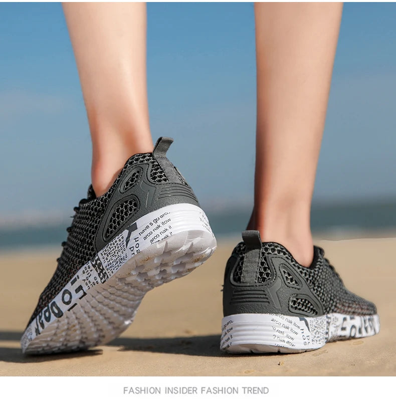 Men’s Summer Aqua Sneakers – Mesh Water Sport Shoes