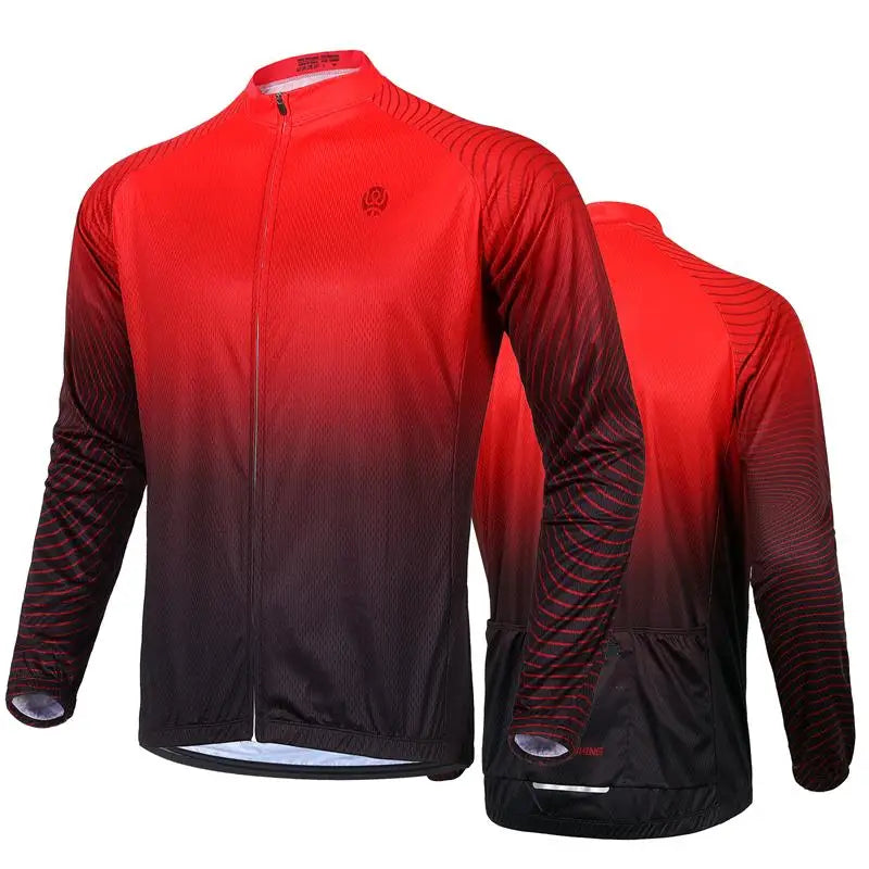 WEST BIKING Long Sleeve Cycling Jersey – Men’s Racing Shirt