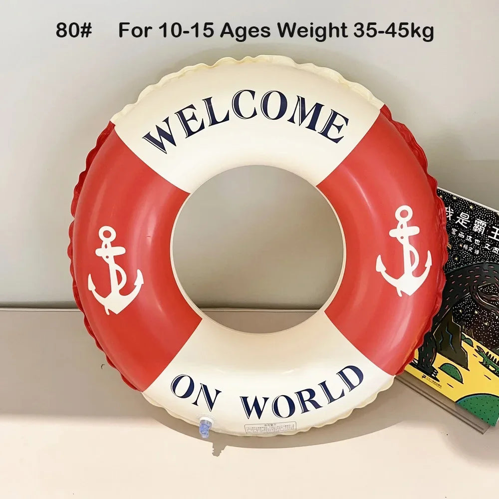 Rooxin Inflatable Swim Ring for Adults & Kids