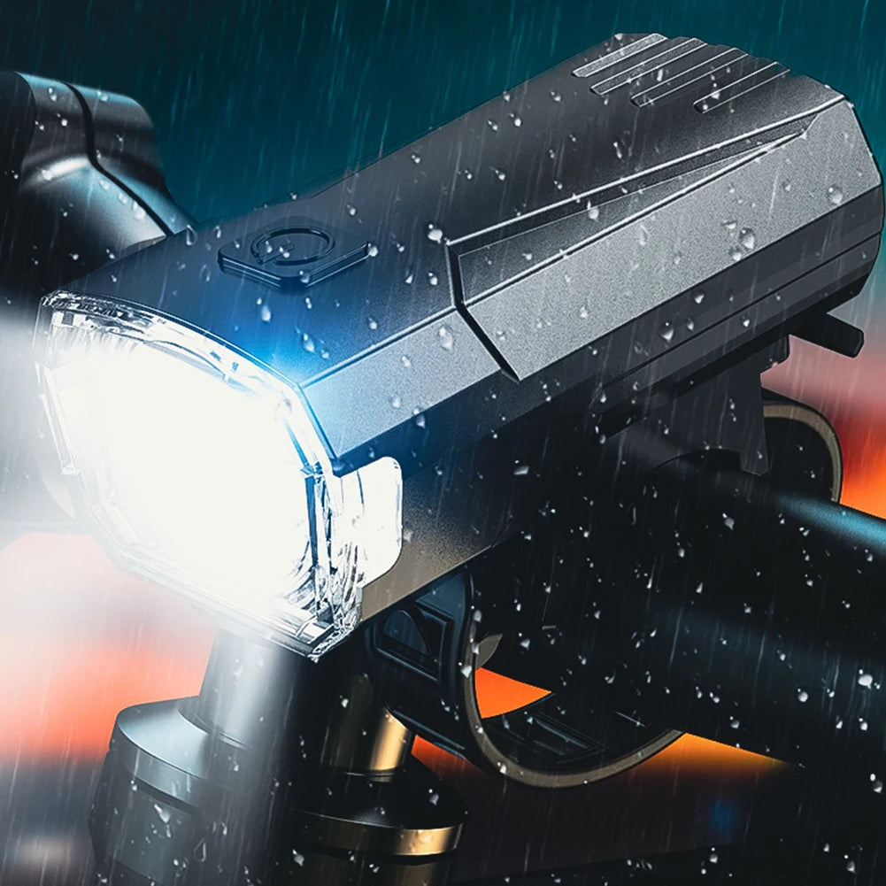USB Rechargeable 3-LED Bike Headlight – Waterproof