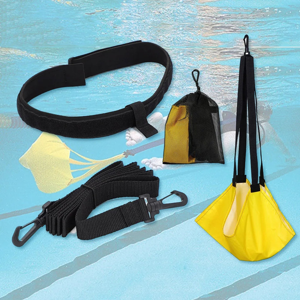 Adjustable Swimming Resistance Training Belt Set