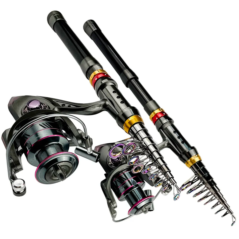 Carbon Fiber Telescopic Fishing Rod & Reel Combo (1.8-3.6m)