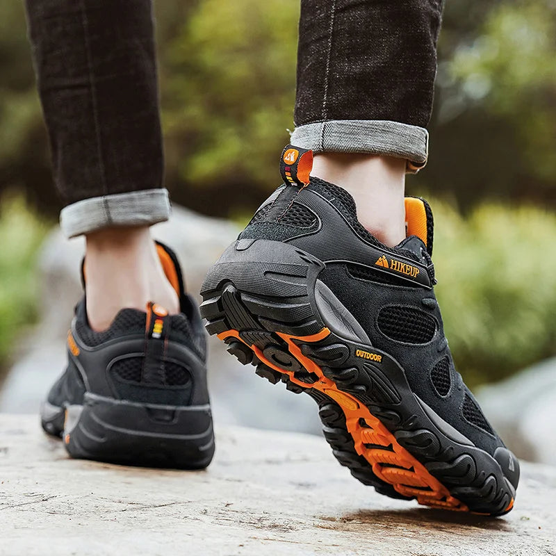 HIKEUP Men’s Non-Slip Breathable Hiking Shoes