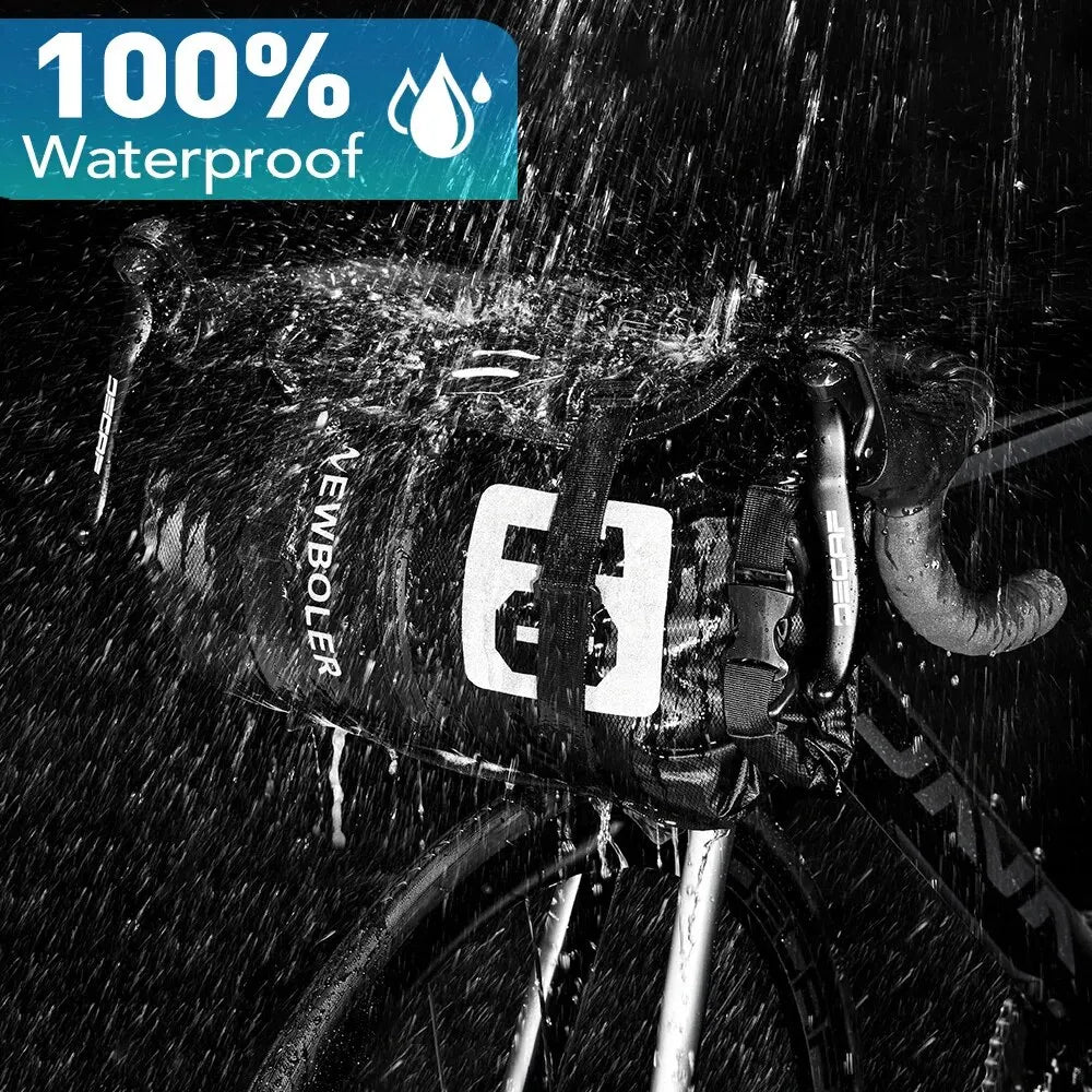 NEWBOLER Waterproof Front Bike Tube Bag