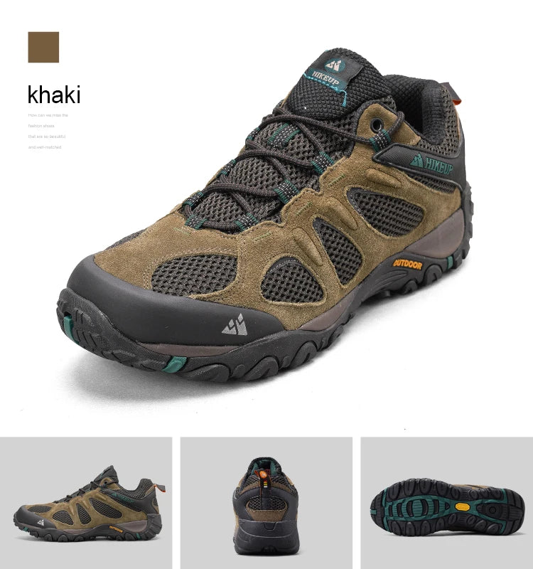 HIKEUP Men’s Non-Slip Breathable Hiking Shoes