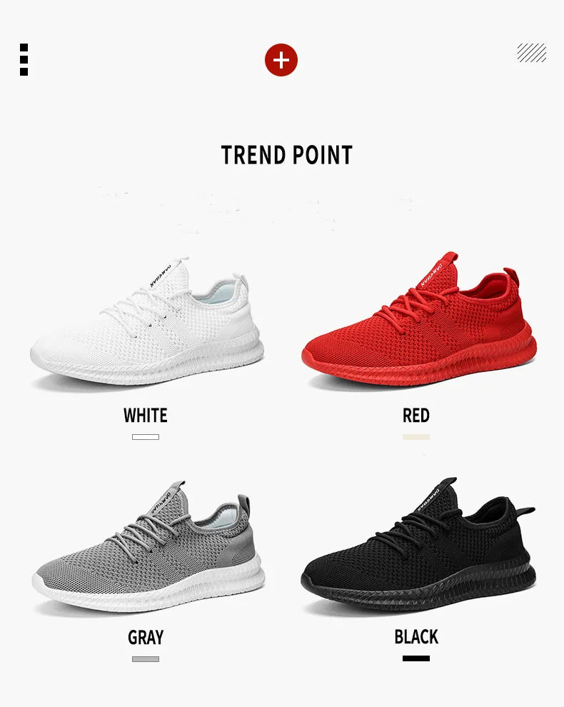 2022 Men’s Fashion Sneakers – Breathable & Lightweight