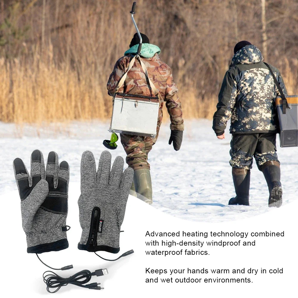 USB Heated Gloves – Thermal Touchscreen Ski Gloves