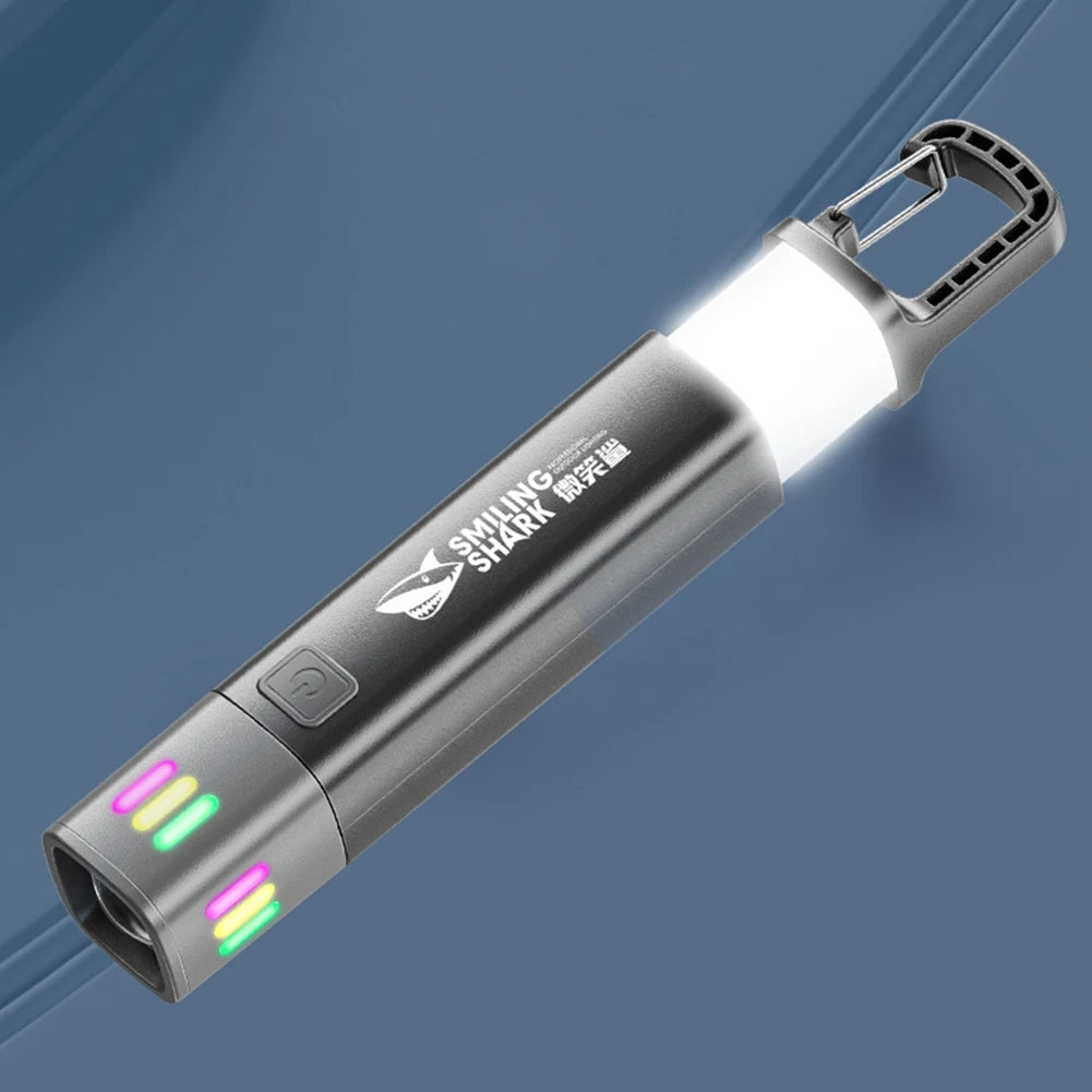 XPE+COB LED Zoomable Flashlight with Side Floodlight