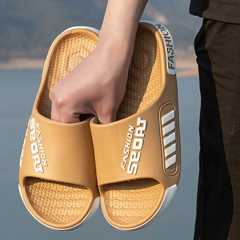 Big Size 48–49 Summer Slides – Unisex Flat Sole Slippers