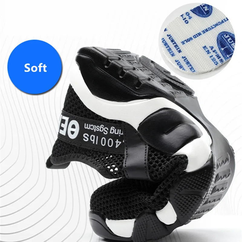 Breathable Summer Safety Shoes – Steel Toe Work Sneakers