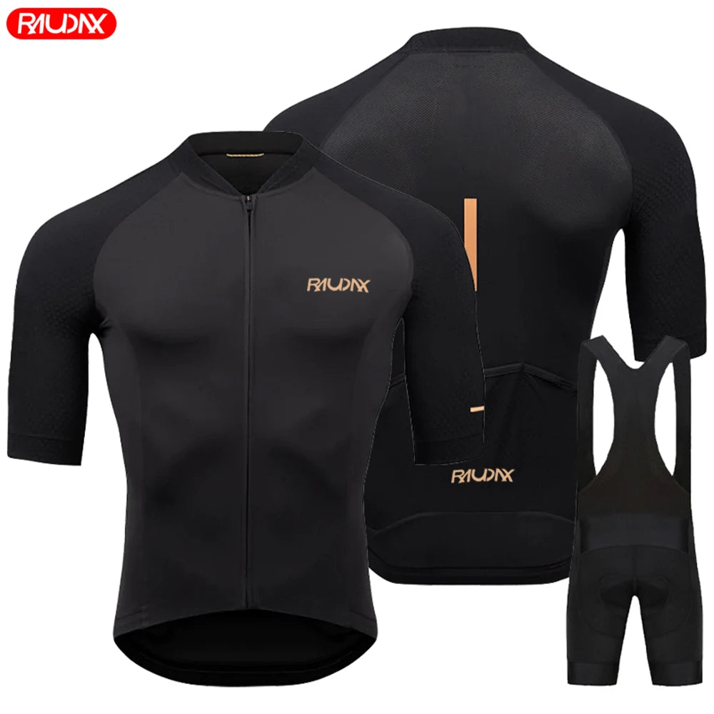 Raudax 2024 Men’s Summer Short Sleeve Cycling Jersey Set