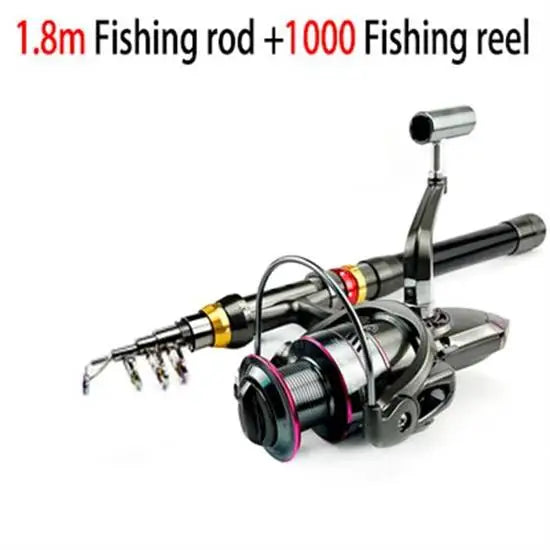 Carbon Fiber Telescopic Fishing Rod & Reel Combo (1.8-3.6m)