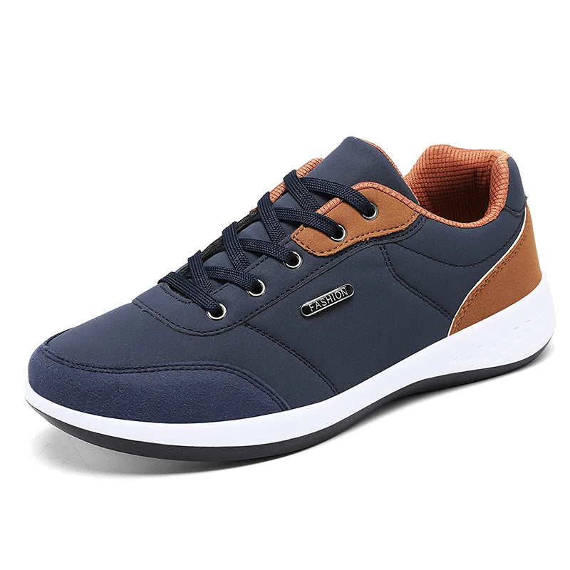 Balan Men’s Leather Sneakers – Breathable & Non-Slip