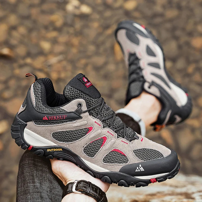HIKEUP Men’s Non-Slip Breathable Hiking Shoes