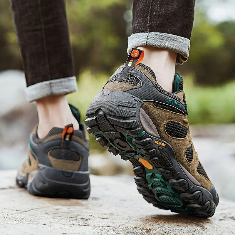 HIKEUP Men’s Non-Slip Breathable Hiking Shoes