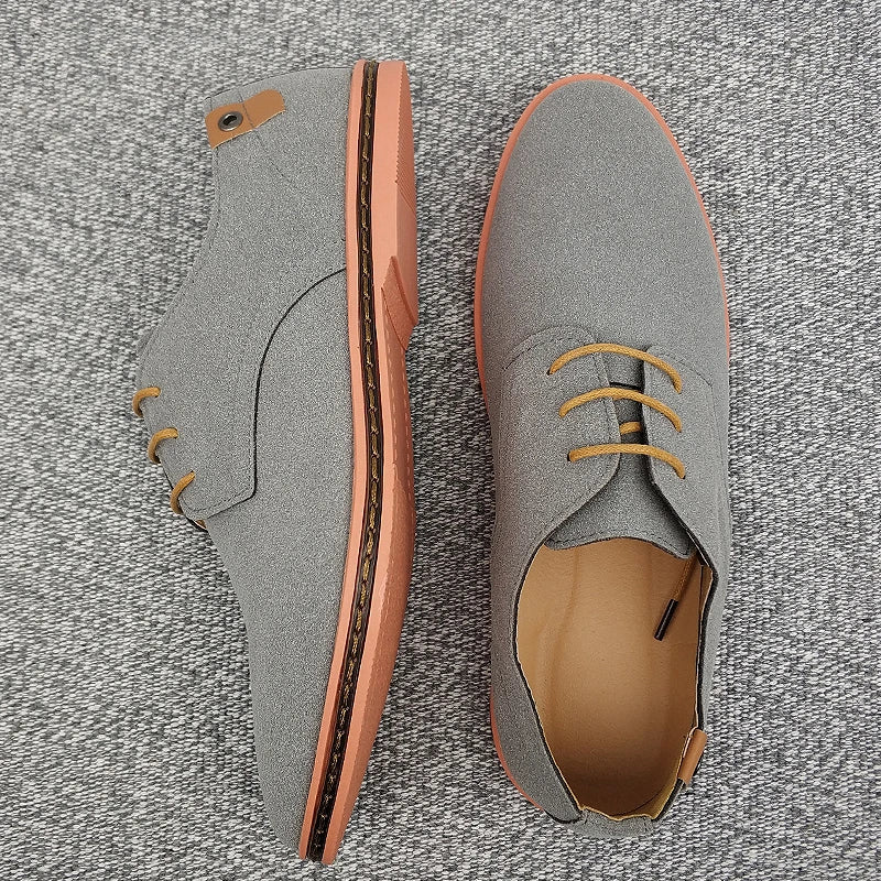 2024 Men’s Suede Oxford Shoes – Casual Dress Flats