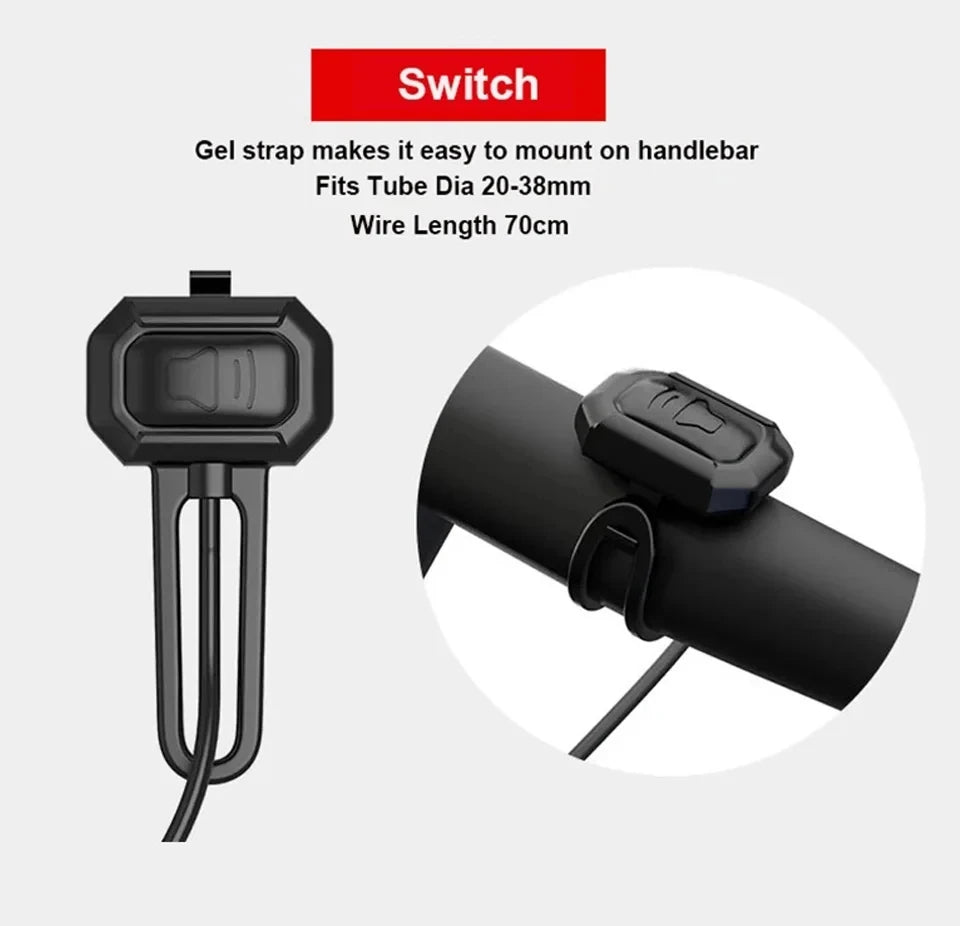 FEDOG Electric Bike Horn & Anti-Theft Alarm