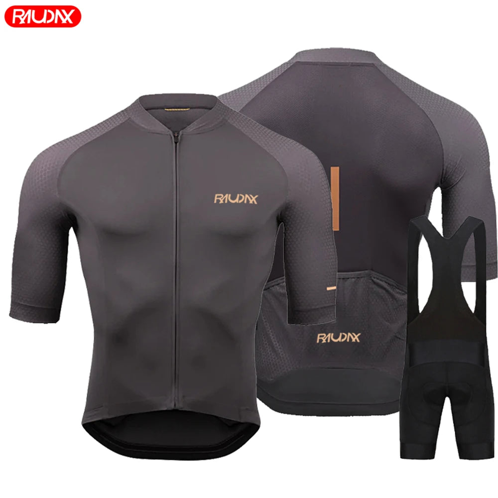 Raudax 2024 Men’s Summer Short Sleeve Cycling Jersey Set