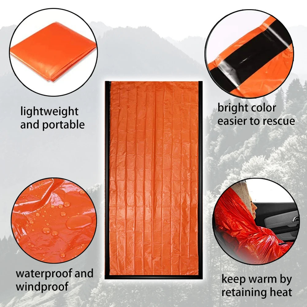 Portable PE Aluminum Survival Blanket for Camping