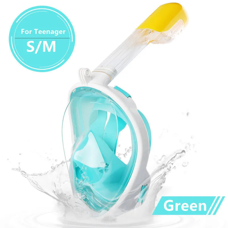 Full Face Anti-Fog Snorkeling Mask for Adults & Kids