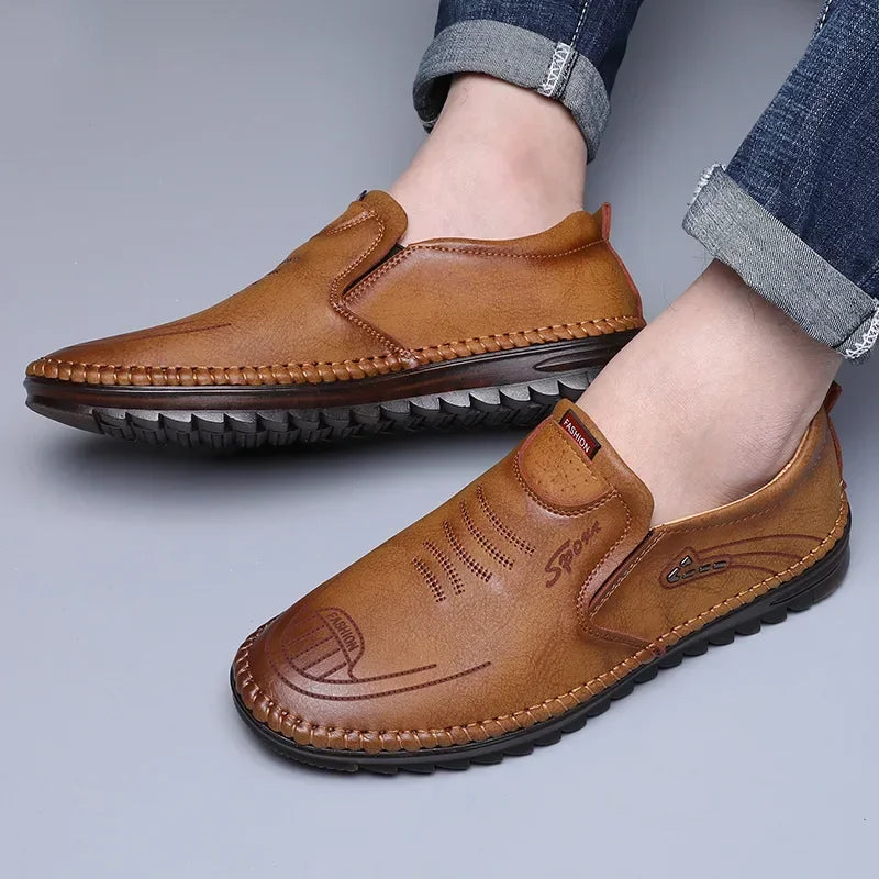 Men’s Handmade Leather Moccasins – Casual Business Flats
