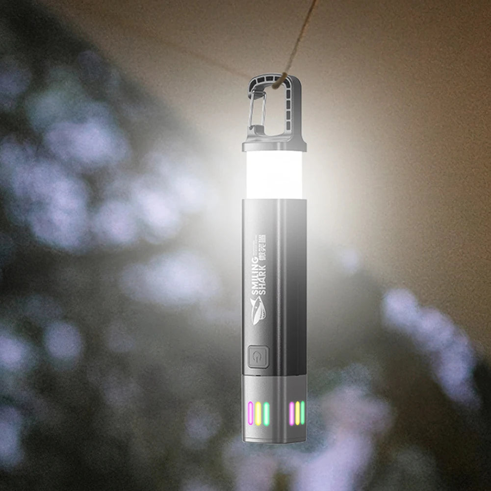 XPE+COB LED Zoomable Flashlight with Side Floodlight