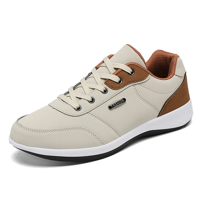 Balan Men’s Leather Sneakers – Breathable & Non-Slip